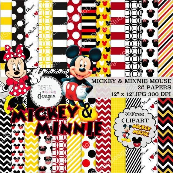 Mickey Minnie Papers and Patterns