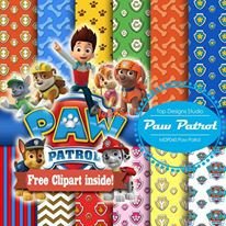 Paw Patrol Digital Papers and Clipart