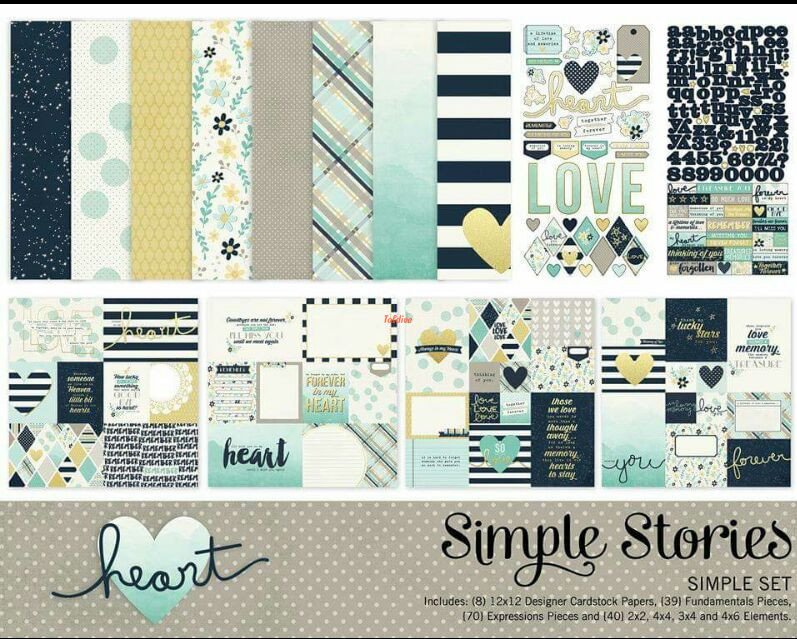 Heart Printable Digital Papers Bundle