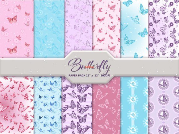 Butterfly Seamless Pattern Digital Paper