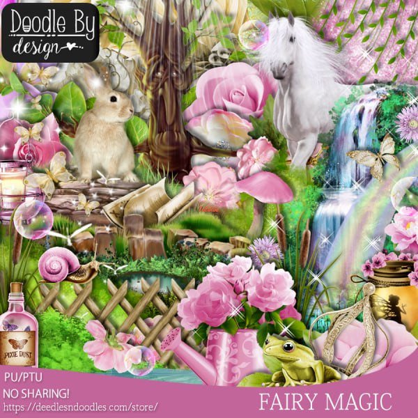 Fairy Magic Watercolor Clipart