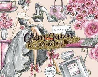 Glam Monique Fashion And Beauty Clipart