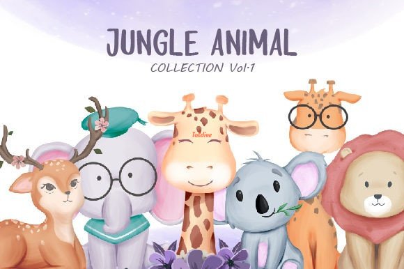 Jungle Animal Clipart Vol1