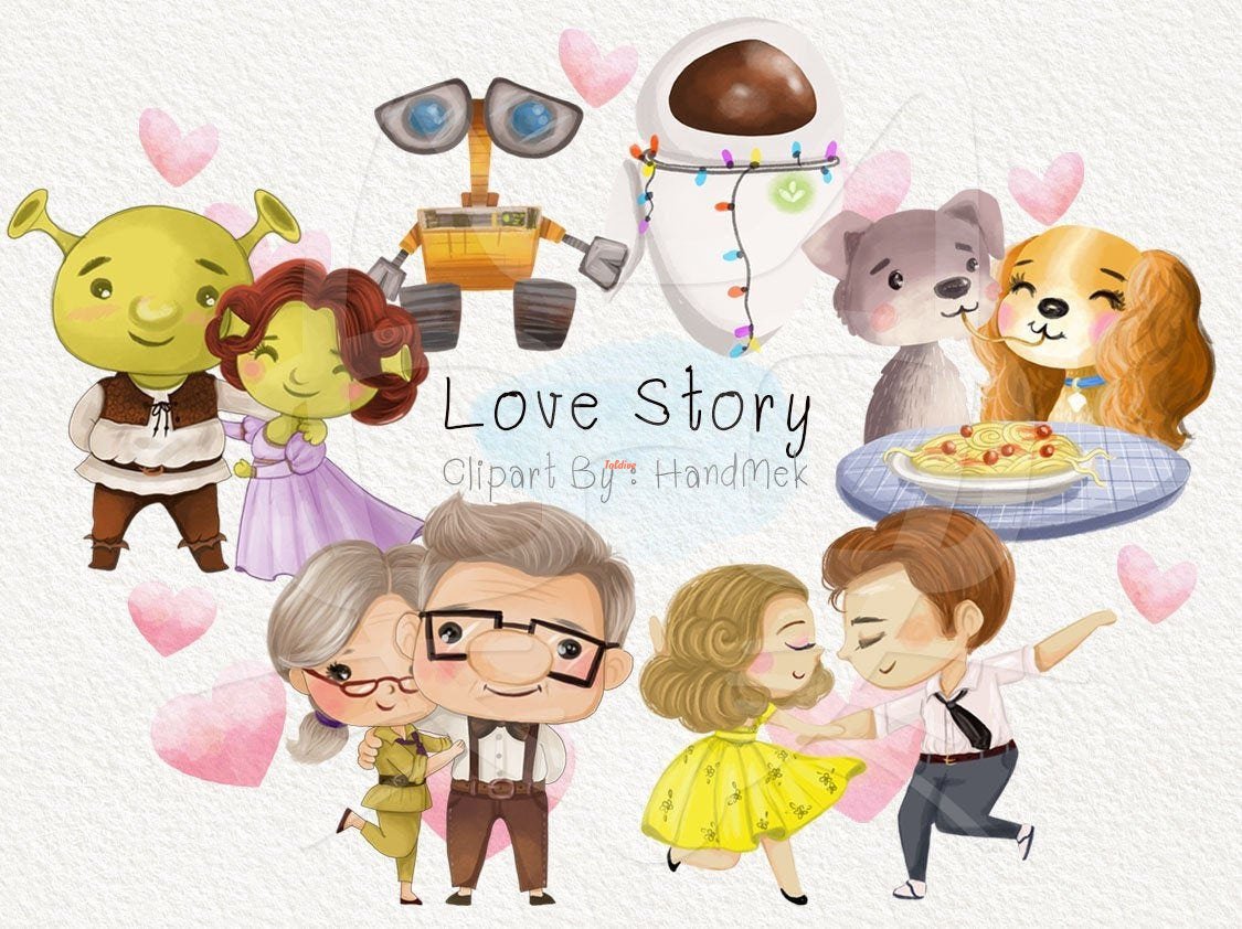 Love-story Valentines clipart