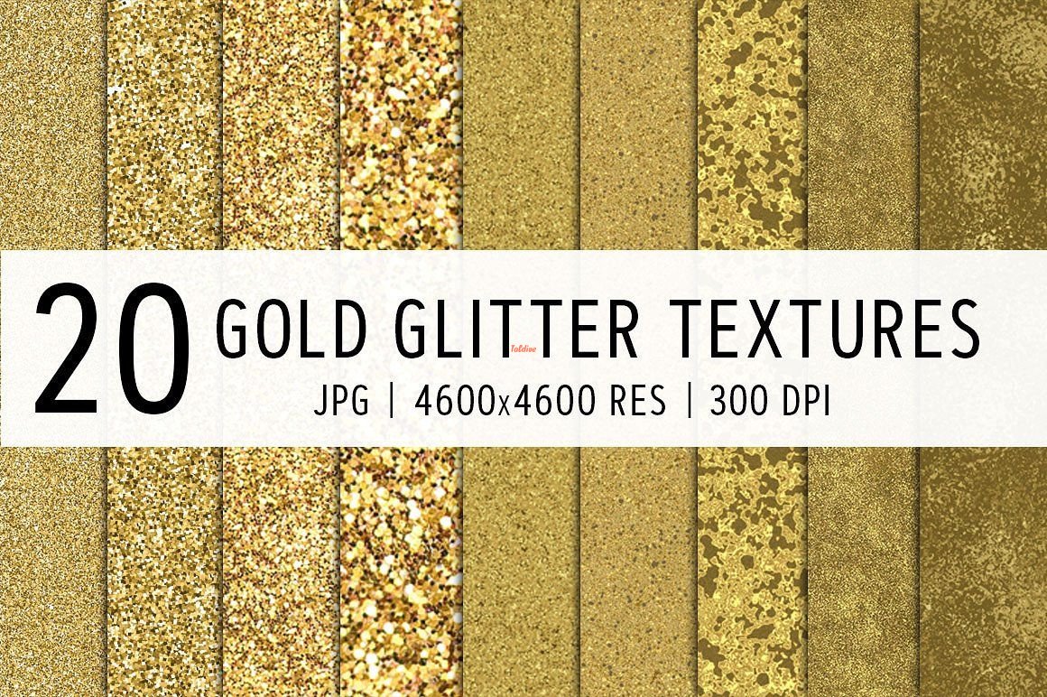 Gold Glitter Metallic Textures