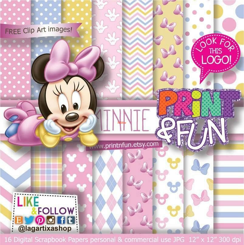 PRINT FUN BABY MINNIE Papers