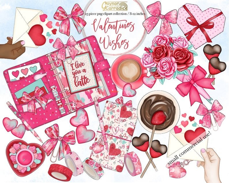 Valentines wishes clipart