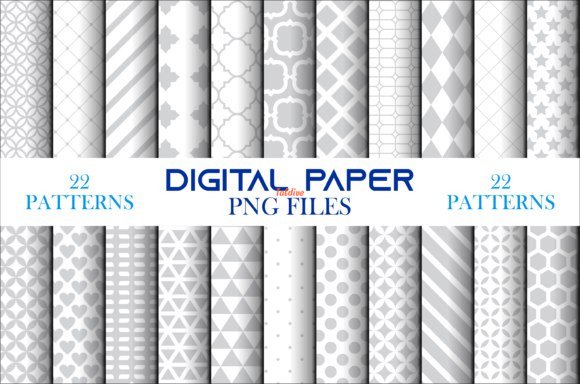 Printable Digital Paper PNG Set 10