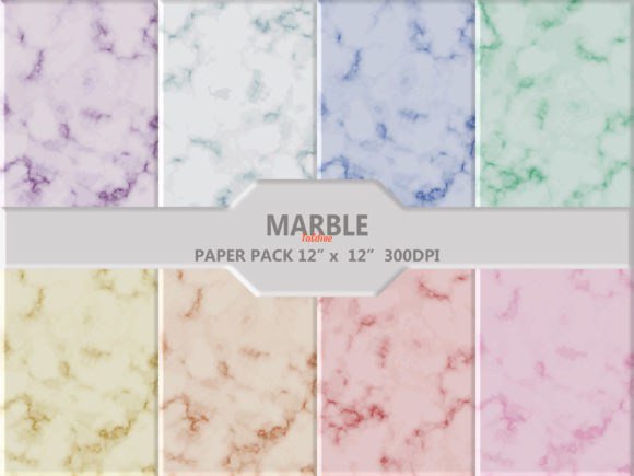 Marble Digital Paper Pack Pastel-Marble