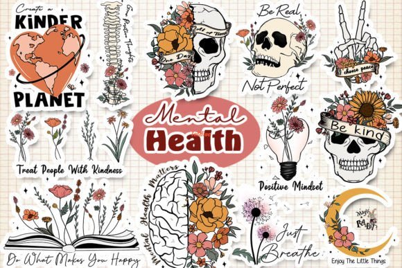 Mental health Sublimation Bundle png