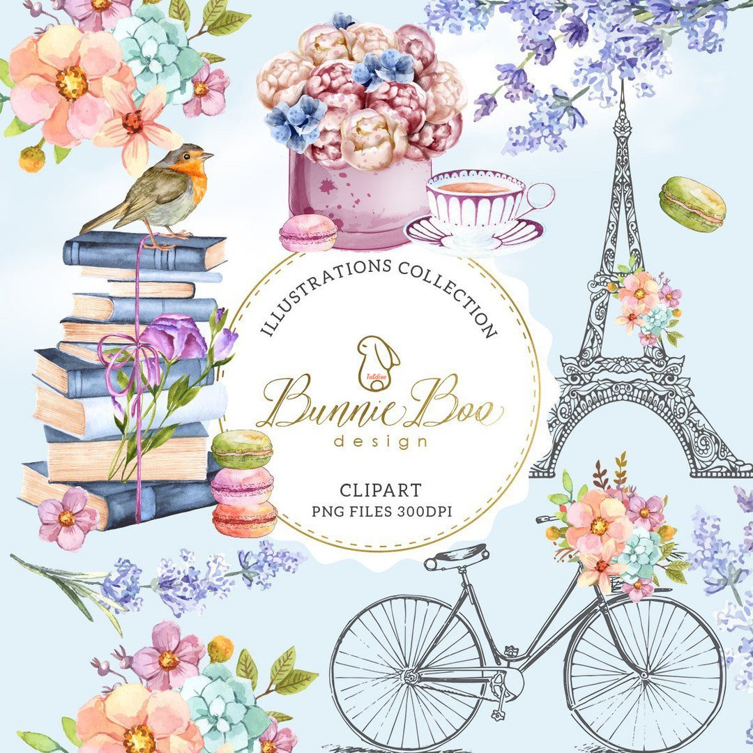 Paris clipart illustration