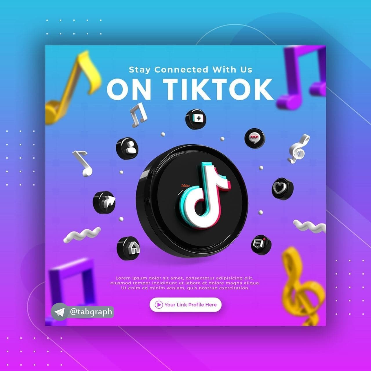 2 TikTok promotional banner designs