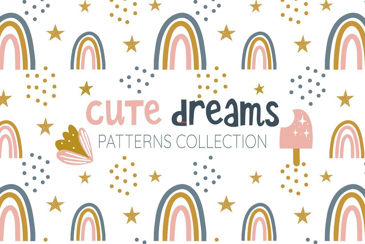 Cute Dreams. Patterns for kids